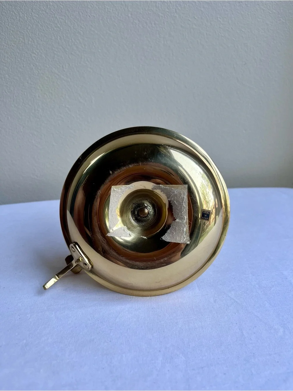 Vintage Brass Chamberstick Candle Holder - Gold